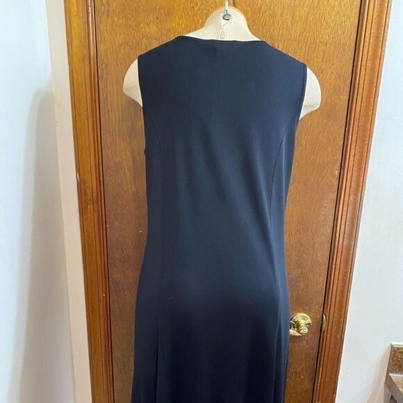 Exclusively Misook Black Acrylic Dress Size Medium - Picture 8 of 11